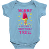 birthday troll mommy Baby Bodysuit