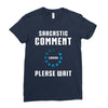 sarcastic comment loading Ladies Fitted T-Shirt