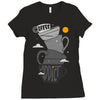 coffee addict Ladies Fitted T-Shirt