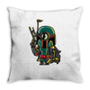 minion boba fett Throw Pillow