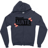 blessed aunitie with flower Zipper Hoodie