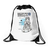 doctor who haynes manual critical dalek Drawstring Bags