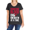 donating blood one mosquito funny Ladies Curvy T-Shirt