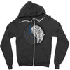 sci fi yin yang Zipper Hoodie