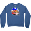 vote for pizza Crewneck Sweatshirt