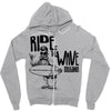 ride the wave california Zipper Hoodie