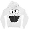 Cookie Monster Face Zipper Hoodie