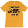 surely not everybody was kung fu fighting black color T-Shirt