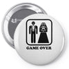 game over Pin-back button
