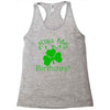 kiss me i't my birthday pi Racerback Tank