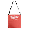 daddy since 2015   mens funny Adjustable Strap Totes