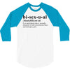 Bisexual Dictionary 3/4 Sleeve Shirt