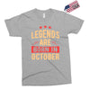 legends are born in october Exclusive T-shirt