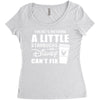 There's Nothing a Little Starbucks and Disney Can't Fix Women's Triblend Scoop T-shirt
