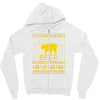 ugly sweater party beer bear funny Zipper Hoodie