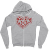 pizza my heart Zipper Hoodie