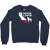 californian boxer lover Crewneck Sweatshirt