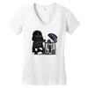 robotic trashcan Women's V-Neck T-Shirt