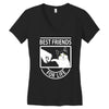 cat best friends for life Women's V-Neck T-Shirt