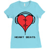 heart beats Ladies Fitted T-Shirt