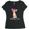 chihuahua mom Women's Triblend Scoop T-shirt