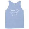 janus molecule funny retro tv utopia fashion science series Tank Top