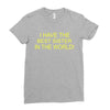 best sister crazy scary Ladies Fitted T-Shirt