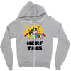 gamer gremlin stole pog Zipper Hoodie