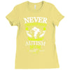 THE POWER OF AN AUTISM MOM Ladies Fitted T-Shirt