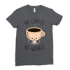 no coffee no workee Ladies Fitted T-Shirt