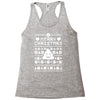 funny ugly christmas smiley emoticon Racerback Tank