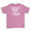 redneck math 4x4 truck Youth Tee