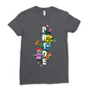 Pride Floral LGBT Colors Ladies Fitted T-Shirt