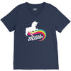 totally straight funny rainbow unicorn gay pride novelty fashion V-Neck Tee