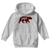 papa christmas bear Youth Hoodie