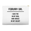 February Girl Accessory Pouches