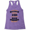 Super Cool Son Of A Freaking Awesome Mom Racerback Tank