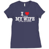 i love when my wife let me go fishing Ladies Fitted T-Shirt