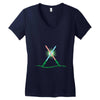 christmas lightsabers Women's V-Neck T-Shirt