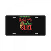 pizza christmas humor License Plate