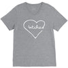 bitches heart V-Neck Tee