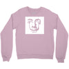 salvador dali face surrealist artist Crewneck Sweatshirt