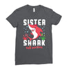 sister shark doo doo doo family matching Ladies Fitted T-Shirt