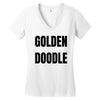golden doodle Women's V-Neck T-Shirt