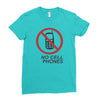 no cell phones Ladies Fitted T-Shirt
