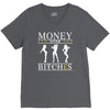 money over bitches graphic V-Neck Tee