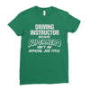 driving instructor superhero Ladies Fitted T-Shirt