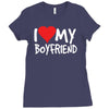 i love my boyfriend Ladies Fitted T-Shirt