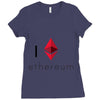 I Love Ethereum Ladies Fitted T-Shirt