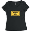 School Kills Women's Triblend Scoop T-shirt